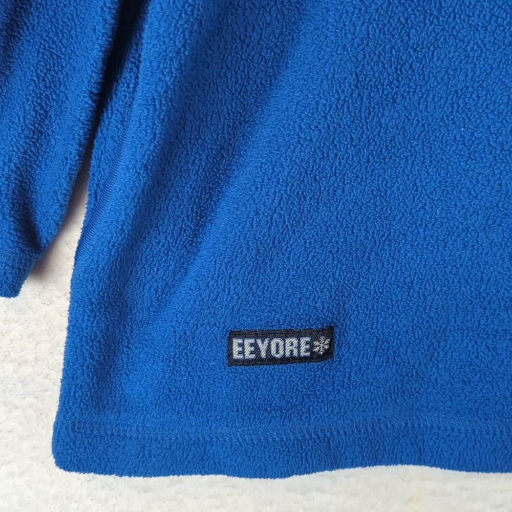 Disney‎ Plus Eeyore Winnie the Pooh Cobalt Blue Fleece Pullover Sweater Size 1X